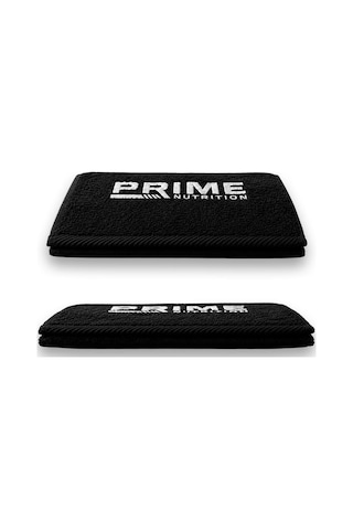 Prime Nutrition Beyaz Logo 30x100 Siyah Havlu