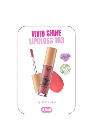Callista Vivid Shine Lipgloss Nemlendirici Işıltılı Dudak Parlatıcısı - 103 Sugarland Berry - Pembe