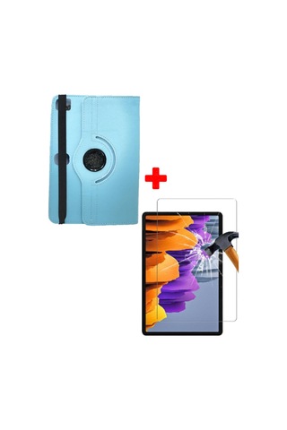 Tcl Tab 10 Gen 2 10.36 İnç. Universal Uyumlu Kancalı Tablet Kılıfı + Nano Esnek Ekran Koruyucu