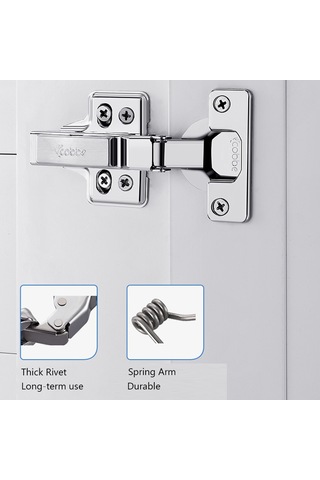 Paslanmaz Çelik Damper Menteşeleri, Yumuşak Kapanma, Amort Silver-embed,