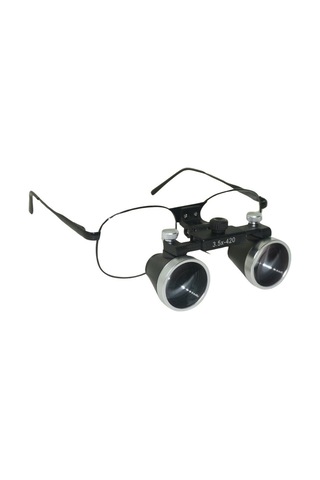 Hiperlupa St435 İnce Çerçeve Cerrahi Loupes Büyüteç Gözlük 3.5x420 Değişken Pupil Mesafeli Metal Çerçeve