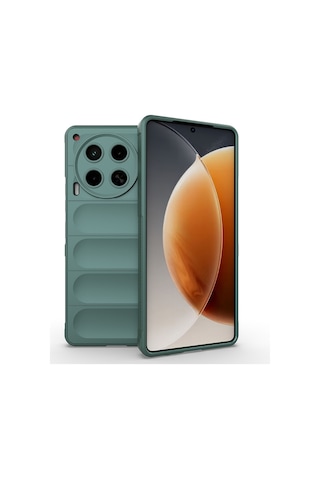 Adige Tecno Camon 30 4g Uyumlu Kılıf Etnik Optimum Silikon Yeşil