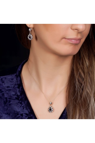 Altınbaş Elmas Safir Kolye N11.492
