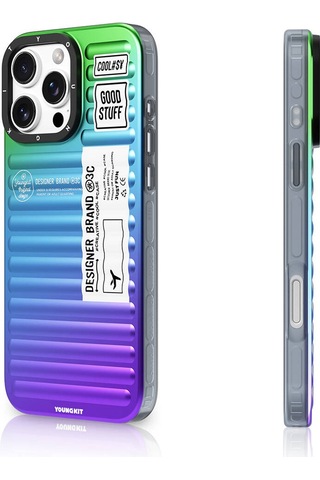 Apple iPhone 16 Pro Max Uyumlu Kılıf Youngkit The Secret Color Serisi Kapak Mavi