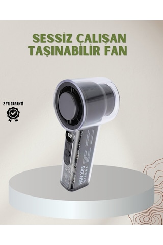 Northcity Dijital Ekranlı Mini Fan - 100 Hız Kademeli Ve Usb Şarjlı Portable Serinletici