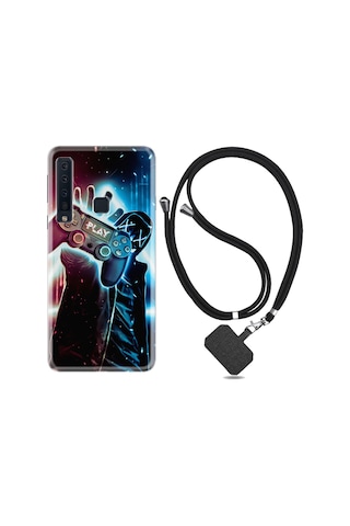 Samsung Uyumlu Galaxy A9 2018 Kılıf Ipli Askılı Play Me 1757