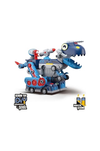 Fitdinosaur Parçalara Ayrılabilen Manyetik Yapı Blokları Sök Tak Dinozor Yapı Oyuncağı