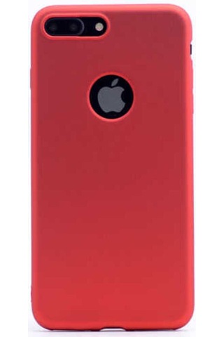Apple Uyumlu iPhone 8 Plus Kılıf Zore Premier Silikon Kapak Kırmızı