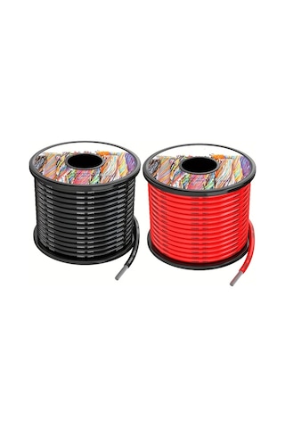 Xuweiwei Enbohao 10awg 25ft Silikon Elektrik Kablosu Lehimli Bakır Esnek Yüksek Isı Direnci