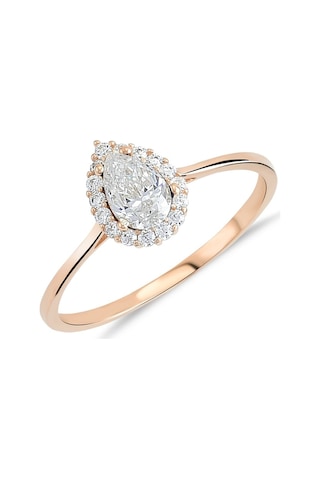 Damla Taşlı Altın Fantazi Yüzük Yzma.102.03 (508167734)