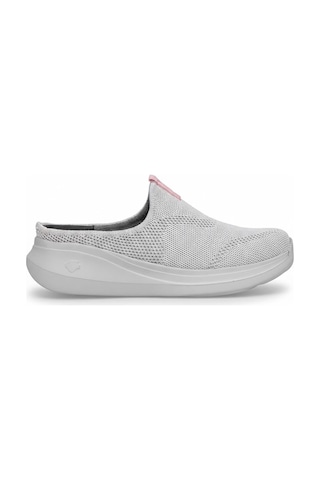 King Paolo K5221 Alabanda Kadın Memory Foam Sabo Terlik Gri Gri
