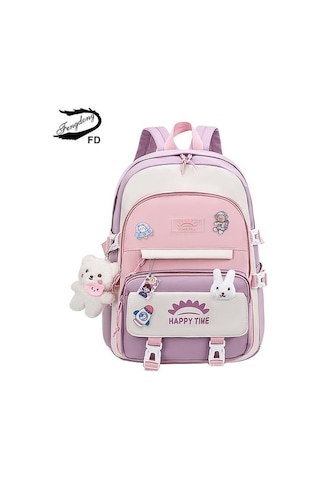 Maoyaya Fengdong Kız İçin Sevimli Kore Okul Çantası Kawaii Okul Sırt Çantası Pembe Mor Konusmalar İlkokul Öğrenci Okul Çantaları 42015835, Kırmızı Ve Mavi Renk Alternatifleri Mavi