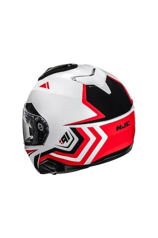 Hjc İ91 Tricus MC1 Çene Açılır Motosiklet Kaskı Kırmızı Beyaz