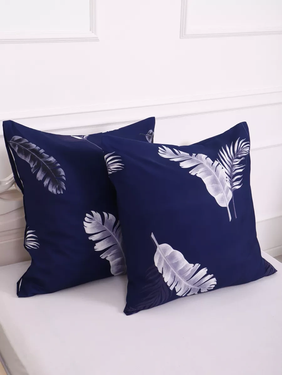 Inteteks Fermuarlı Yastık Kılıfları 70x70 2 Adet Polysaten 248582352 Mavi Kadife