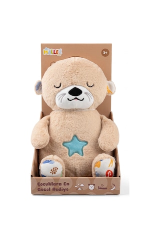 Pl50123 28 Cm Işıklı Müzikli Peluş Oyuncak Peluş Duygusal