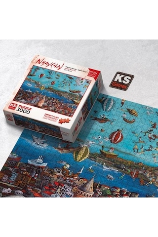 3000 Parça Galata Kulesi Göç Temalı Bulmaca