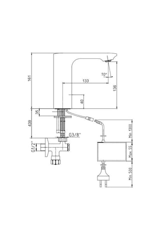 Eca Compact Fotoselli Sensörlü Lavabo Bataryası Elektrikli 108108044