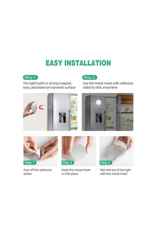 Springsun Usb Şarjlı Hareket Sensörlü Led Gece Lambası, 3500k Islak Beyaz Işık, 60lm, Dimmable, Zamanlayıcı, Manyetik Montaj, Uzaktan Kumanda Pil Dahil Beyaz