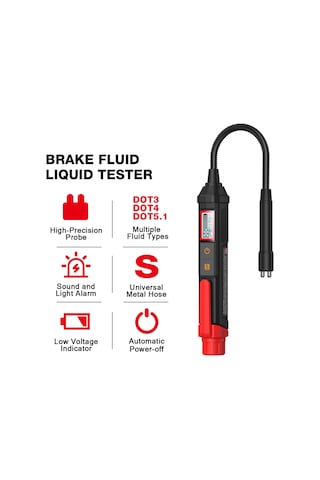Springsun Habotest Ht663l Fren Hidroliği Test Cihazı: Dot3/4/5.1 Dijital Ölçüm, Ses-ışık Uyarılı Hassas Kalite Kontrol