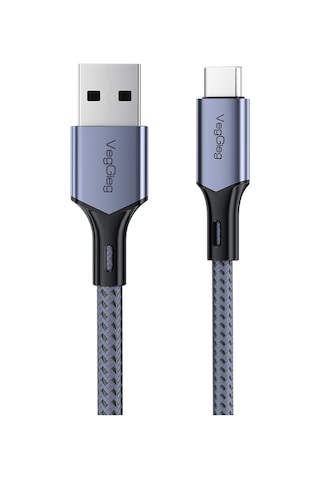 Veggieg Usb-a To Usb-c 60w 3a Type-c Hızlı Şarj Ve Data Kablosu 2 Metre