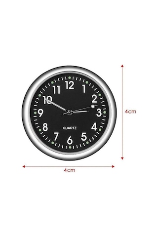 Dailytech Aydınlık Araç Araba Tekne Bisiklet İçin Mini Kuvars Saat Beyaz Açık Yeşil