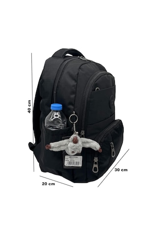 İlk Okul Çantası 3'lü Seti Unisex Çocuk İlkokul Çantası Bvt-8010 Siyah Siyah