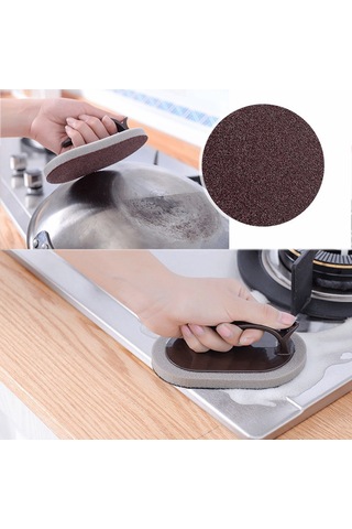 Ranyeek Ev Temizliği İçin El Fırçasıyla Multifonksiyonlu Kuvvetli Kireç Temizleyici: Mutfak, Banyo Ve Tuğla Taşları İçin Siyah Elmas Kumu Sprey