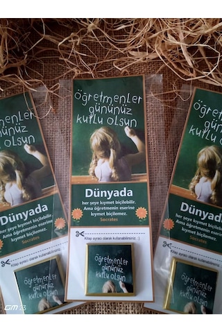 Farklı Market 24 Kasım Öğretmenler Günü Kitap Ayraçlı Çikolata 20 Adet