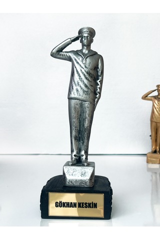 Kişiye Özel Asker Figürü Biblo, Hatıra Masa Üstü Dekoratif Heykel