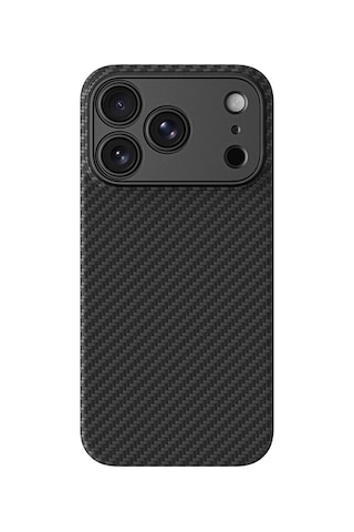 Apple iPhone Uyumlu 18 Pro Max Kılıf M-safe 1500d Aramid Lens Korumalı Amazingthing Titan Max Karbon Kapak Siyah