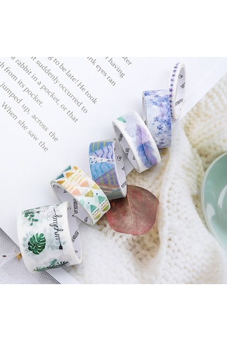 Springsun Washi Tape Set - 4 Rulo 30/15/5mm Dekoratif Maskeleme Bandı Ve Çıkartmalar - El Sanatları, Dıy, Scrapbooking, Günlük/ajanda, Hobi Hediyesi