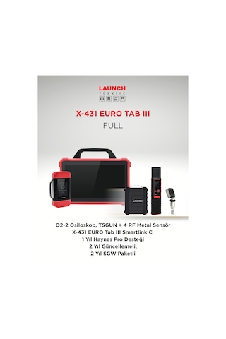 Launch X-431 Euro Tab Iıı Arıza Tespit Cihazı / Full