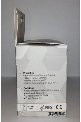Kinesio Bia Tape Kinesiology 5 CM x 5 M Kas Bandı Mavi