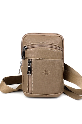 Vizon Erkek Çanta Omuz Askılı Çanta Postacı Erkek Omuz Çantası Vizon