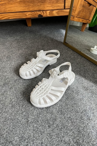 Wolk Shoes Cocuk Sandalet Beyaz
