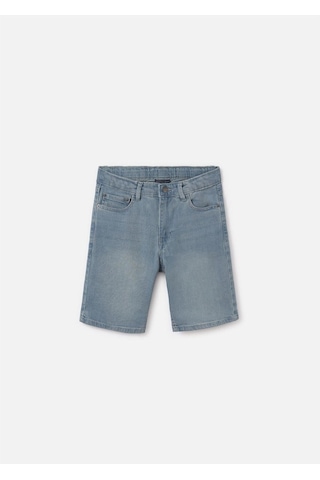 Erkek Çocuk Denim Şort Gri-mavi 252 Gri-mavi