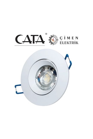Cata Ct 5256 Beyaz Kasa Led Spot 8w 6400k Beyaz Işık Diğer