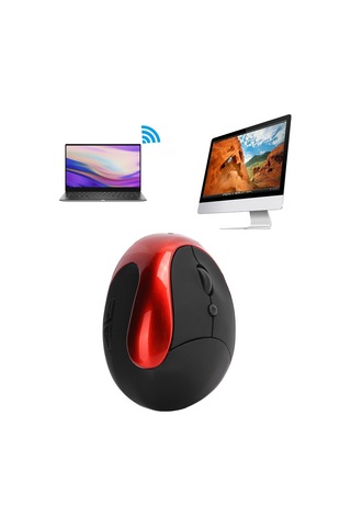 Ximistore9 Sağ El Ergonomik Dikey Kablosuz Mouse, 2.4ghz Kablosuz Teknoloji, 3 Seviye Dpı, 500mah Batarya, Mor