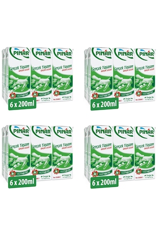 Pınar %3,3 Yağlı Süt 200 Ml X 24 Adet
