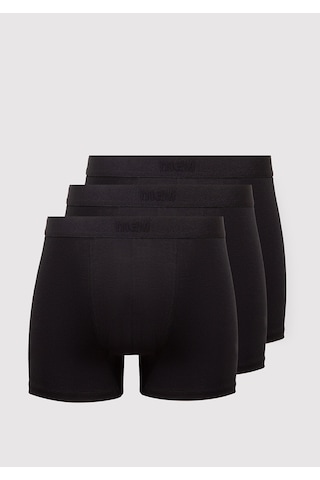 Mavi - 3lü Siyah Basic Boxer 0912088-900 Siyah