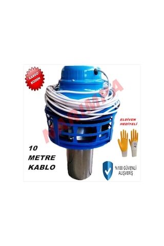 Baca Aspiratörü -Baca Motoru Elektirikli -10 Mt Kablo