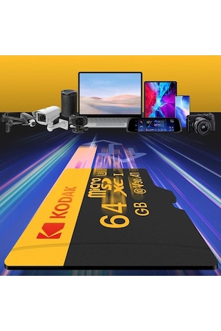 Novahub Kodak 128gb Mikro Sdxc U3 V30 A1 Kart, Yüksek Hızlı Kamera Ve Robot İçin