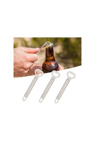 3 Adet Mini Taşınabilir Paslanmaz Çelik Manuel Bira Şişe Kapağı Açacağı Mutfak Aksesuarları Diğer