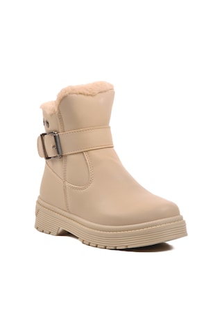 Ayakmod 24064-f Bej İçi Polarlı Kız Çocuk Bot 001