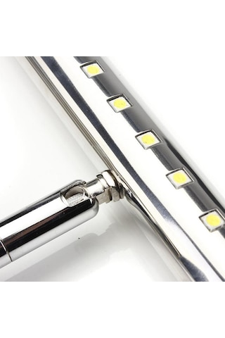 Homyl Modern Banyo Duvar Lambası Armatür 55cm-7w-sıcak-beyaz-2 Gümüş