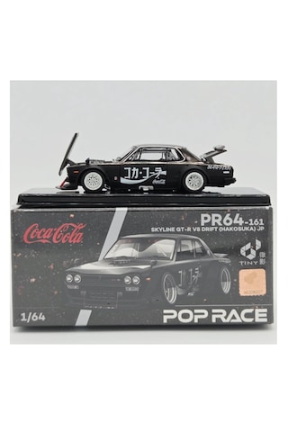 Pop Race Nissan Skyline Gt-r Drift Coca Cola Zero Jp Black Chrome 161 1/64 Özel Seri