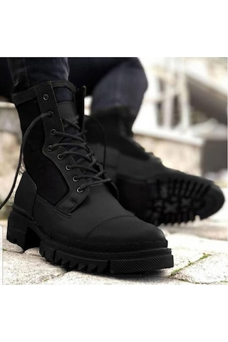 Konfores 1384 Unisex Anatomik Tabanlı Spor Bot - Nkt01384-siyah-3 Siyah