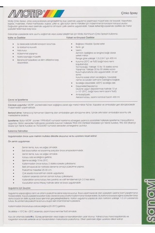 Motip Çinko Sprey 400 ML - Zinc Spray