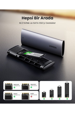Ugreen M.2 Sata/nvme Sabit Disk Kutusu, 90264