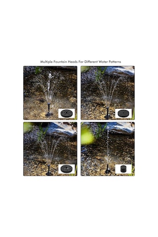 Yaozixa Güneş Enerjili Mini Çeşme Pompası - Bahçe Ve Havuzlar İçin 30-60cm Su Fışkırtma